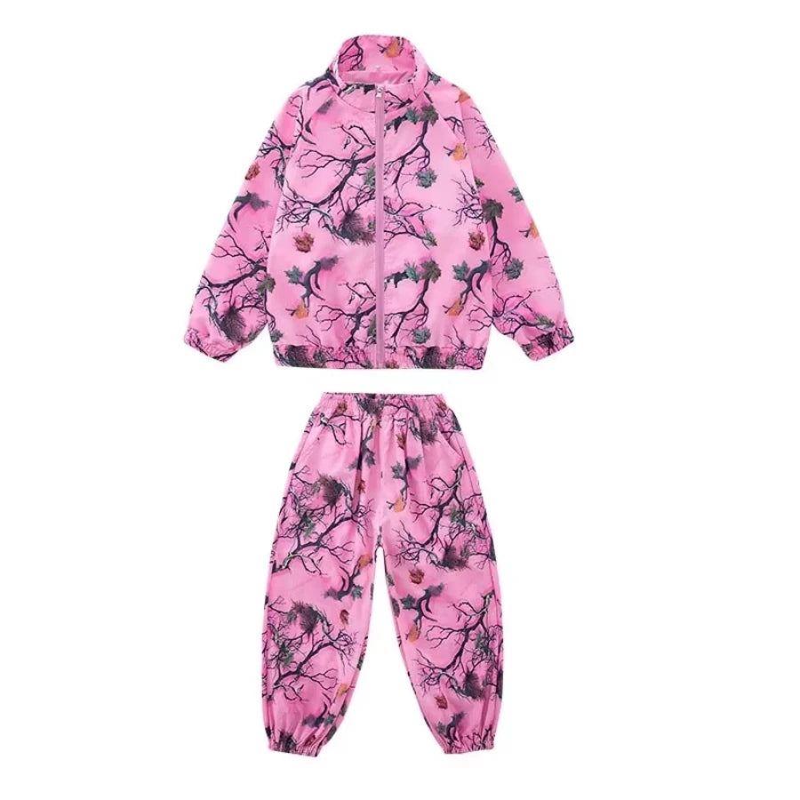 Teens’ Dance Performance Outfits – Fashion Printing Catwalk Costumes & Casual Suits for Boys & Girls, Ages 6-16