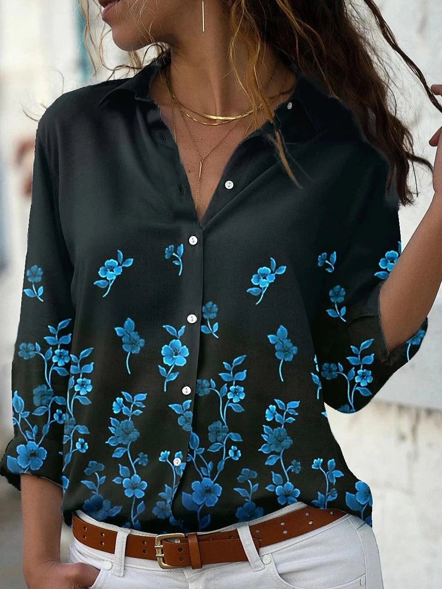Elegant Loose Shirt Women Casual Long Sleeve shirt