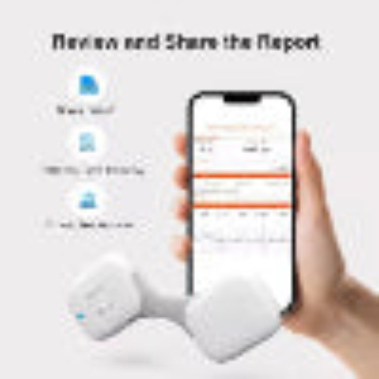 Portable Mobile Electrocardiograph, 24 Hour Wearable Wireless Cardiac EKG Monitor, Personal Heart Rate & ECG Recorder Machine