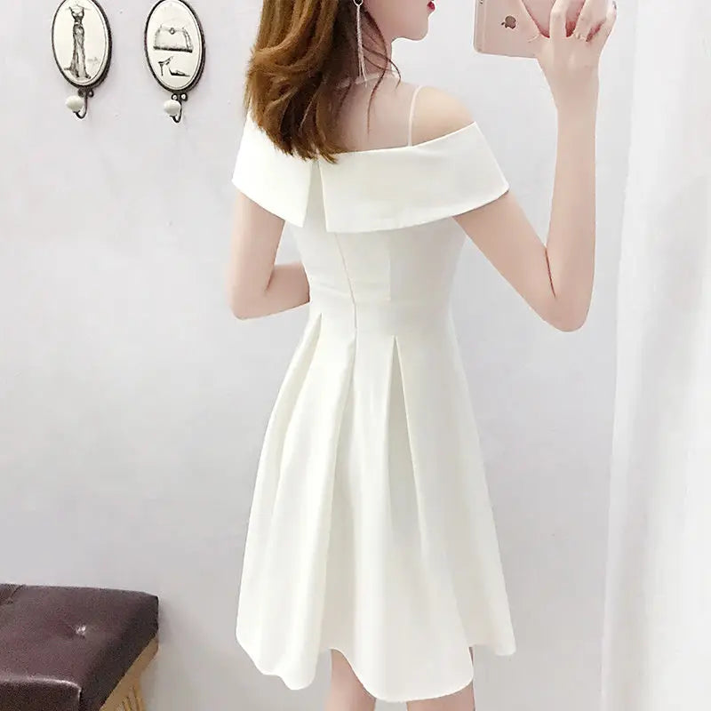 Jenny Wise White Off-Shoulder Dress