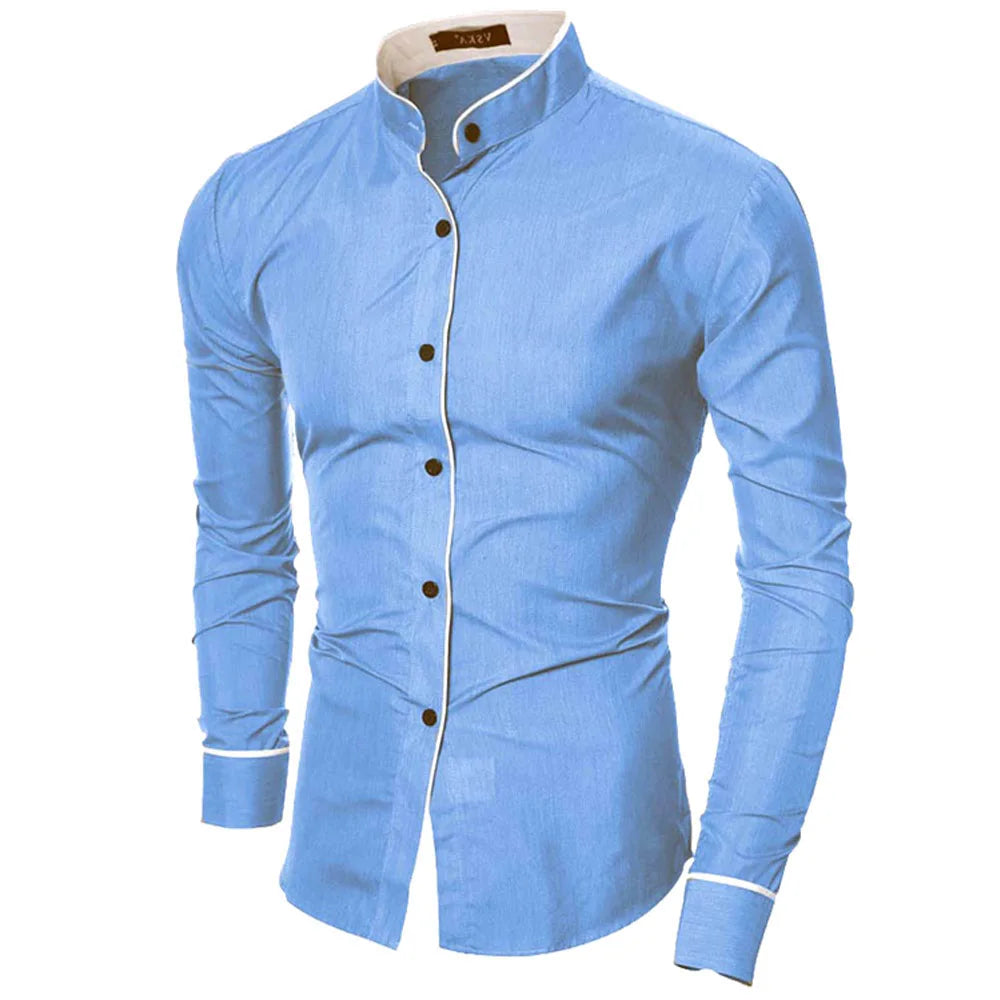 Luxury Casual Slim Fit Shirt Long Sleeve