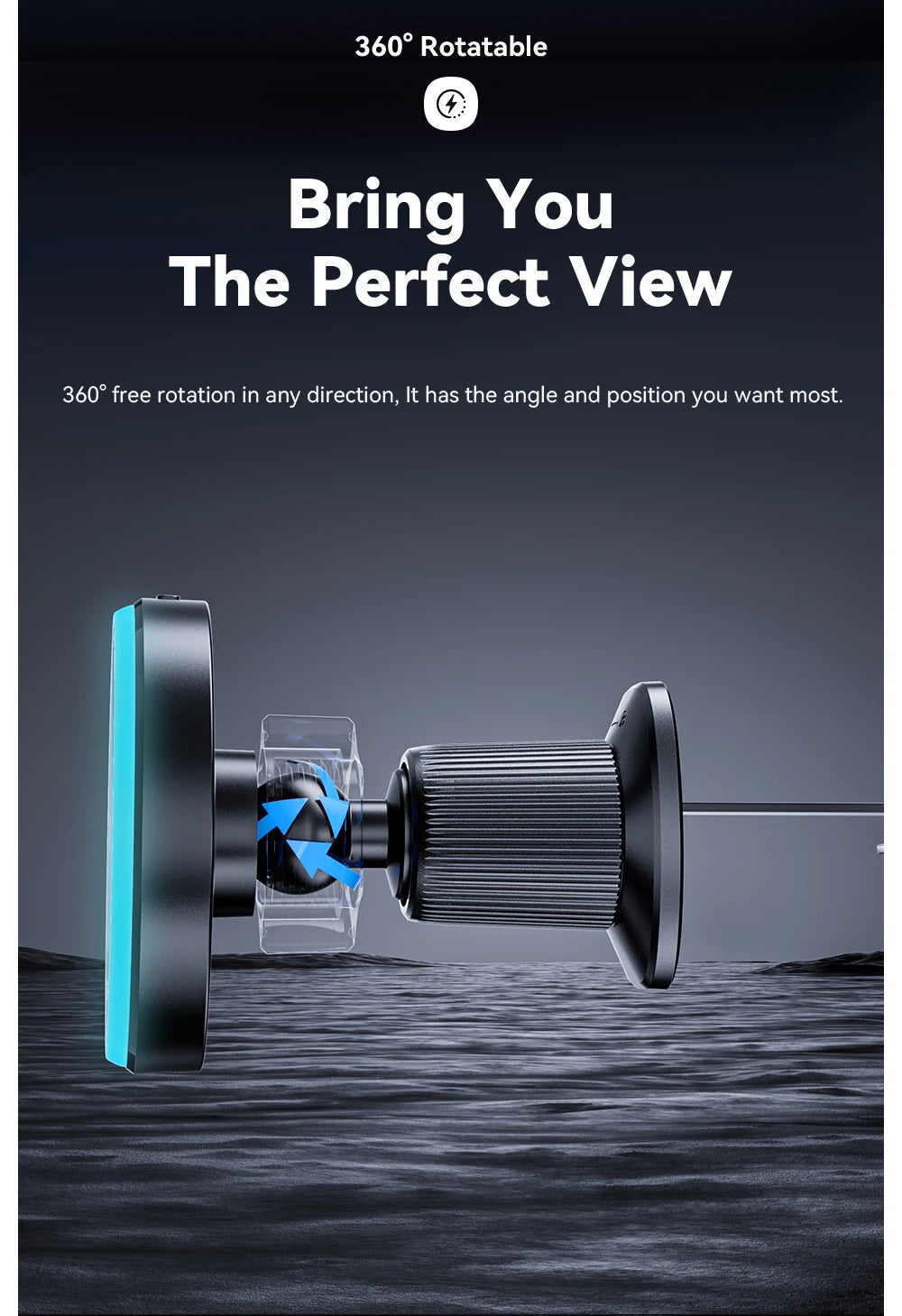 Magnetic Wireless Charger Car Phone Holder For IPhone 15 14 13 and Android