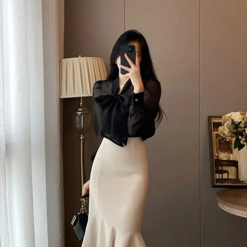 Daniela Solid Elegant Blouse