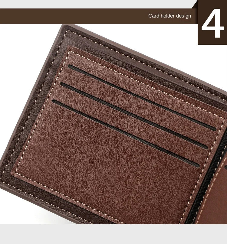 PU Leather Money Bag for Men