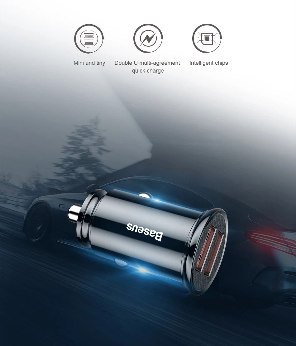 Fast Car Type C Charger For iPhone and Android Mobile Phone