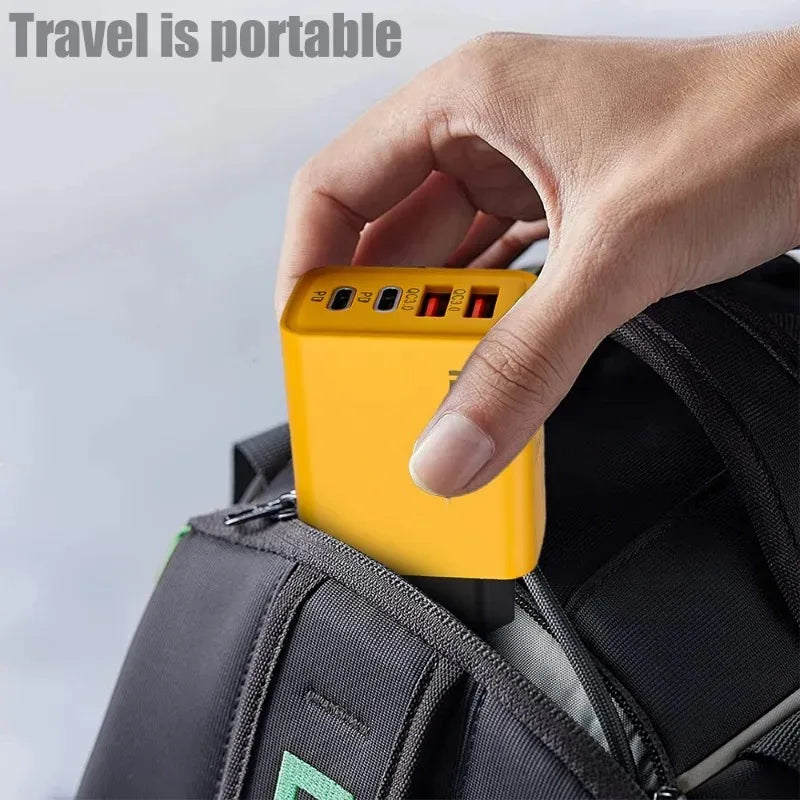 120W Fast Charging 4 Ports Mobile Phone Charger