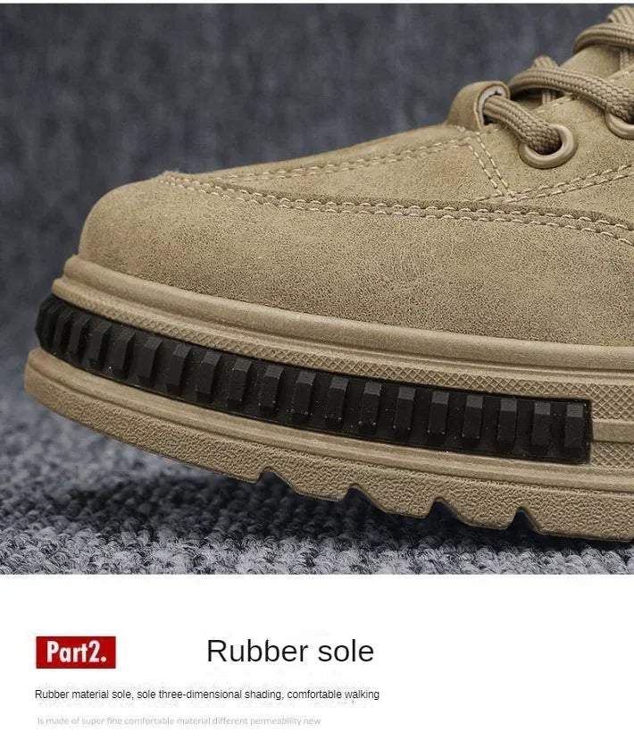 Men's shoes  new spring and autumn season breathable versatile casual trendy shoes men's work lightweight sports board shoes