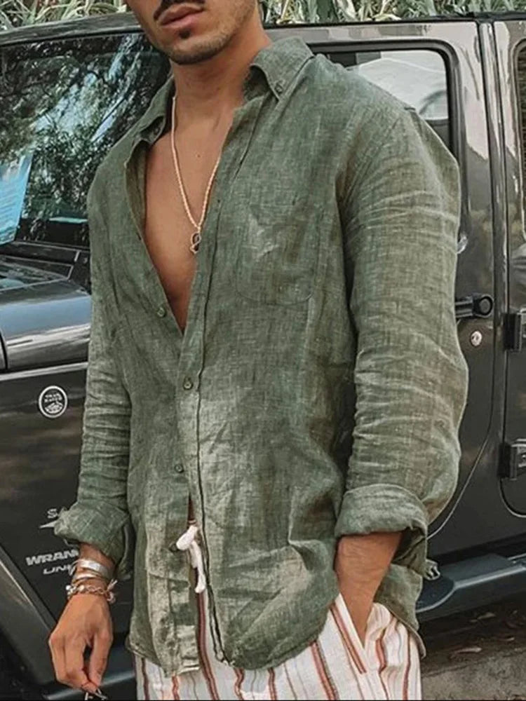 Long Sleeve Regular Fit  Casual Oversized Shirt