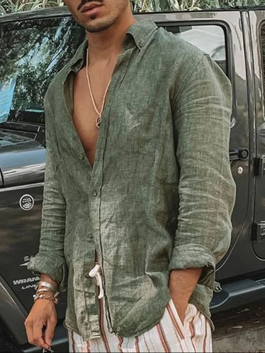 Long Sleeve Regular Fit  Casual Oversized Shirt