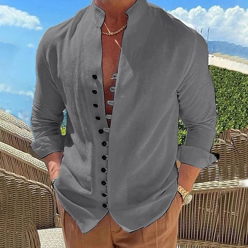 Casual Social Shirt Long Sleeve Dress Shirt