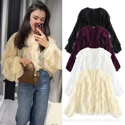 Daniela V-neck shirt