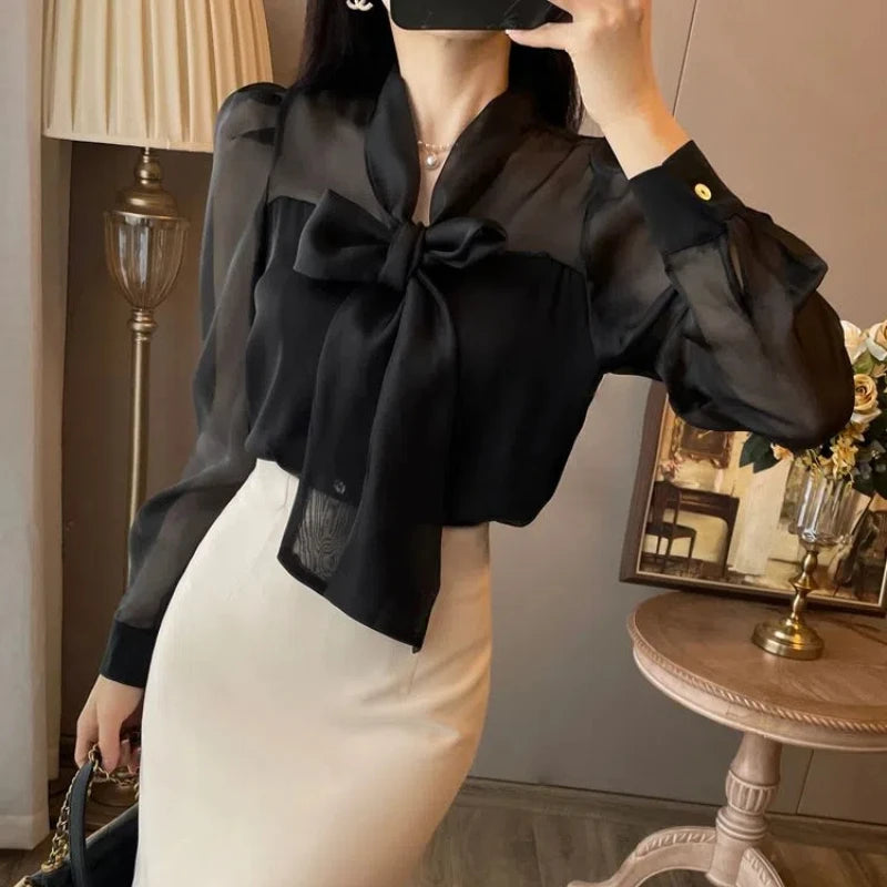 Daniela Solid Elegant Blouse