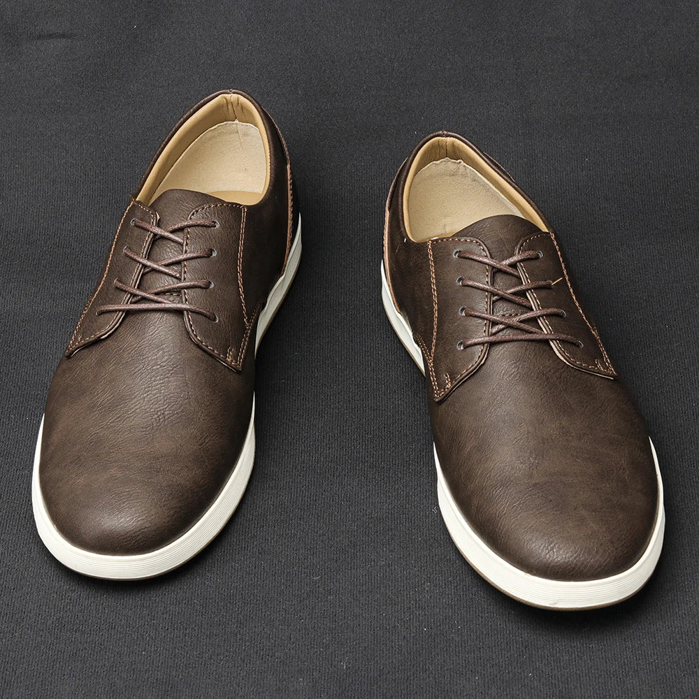 7-13 leathe casual shoes
