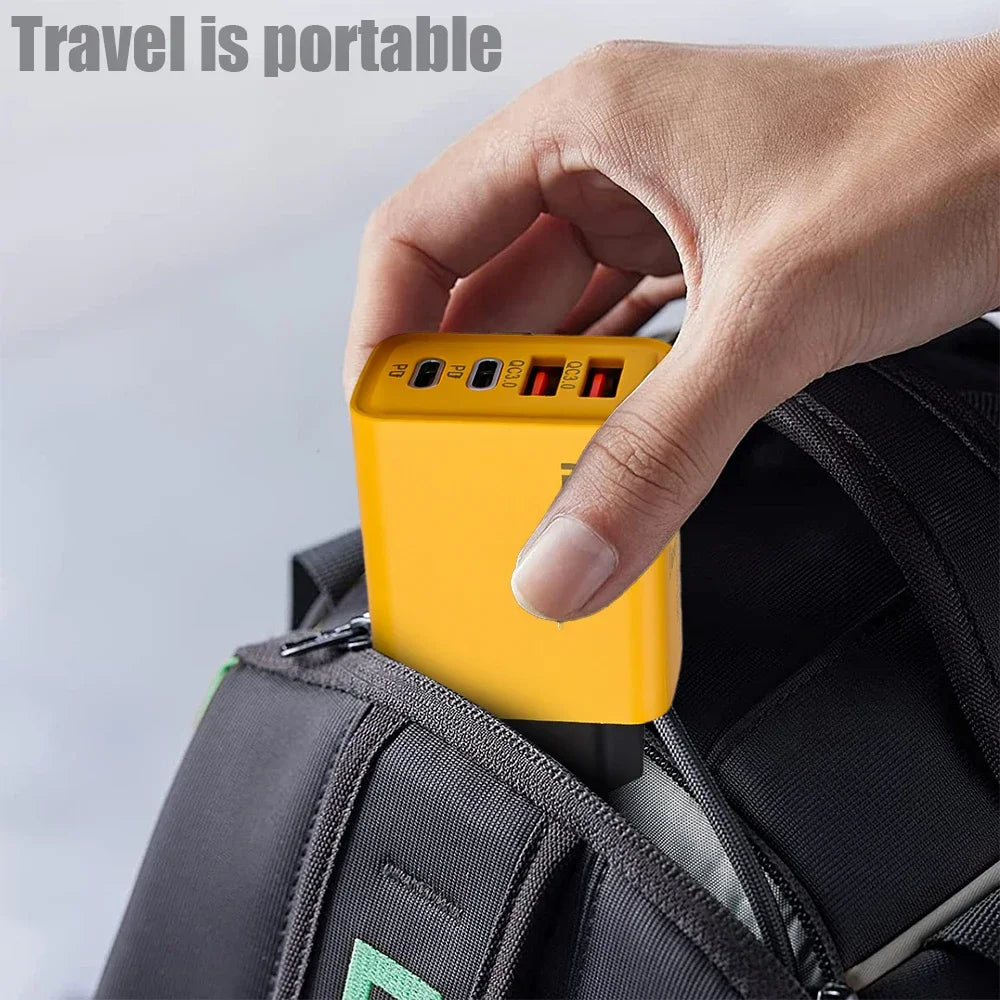 120W Fast Charging 4 Ports Mobile Phone Charger