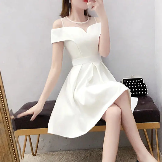 Jenny Wise White Off-Shoulder Dress