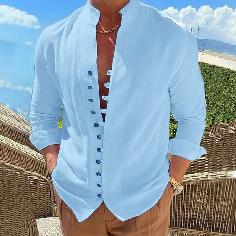 Casual Social Shirt Long Sleeve Dress Shirt