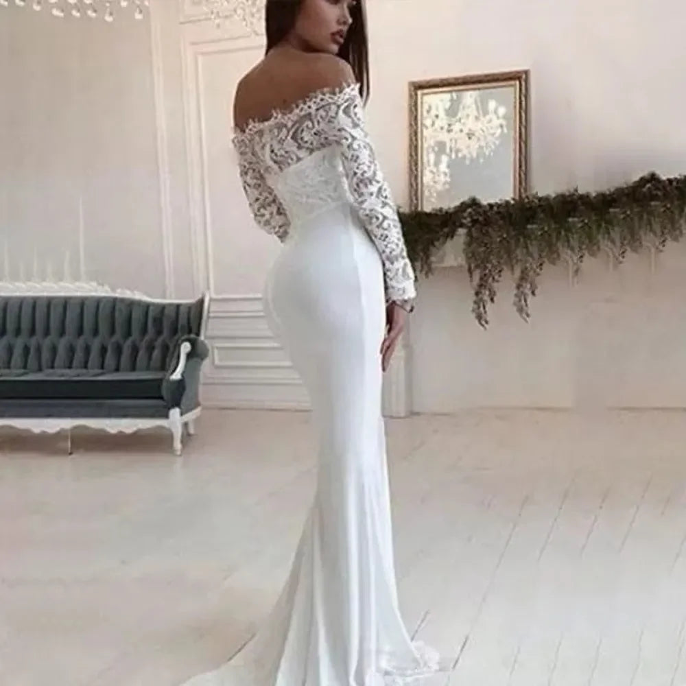 Fransoa Dezili Wedding / Sexy Elegant Lace Evening Dress