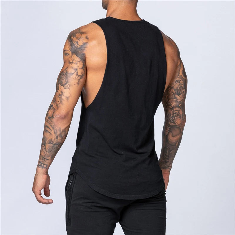 Gym Summer Fitness Cotton Tank Top/ Casual Muscle Vest