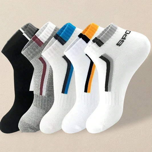 5 Pairs Men Summer Ankle Socks