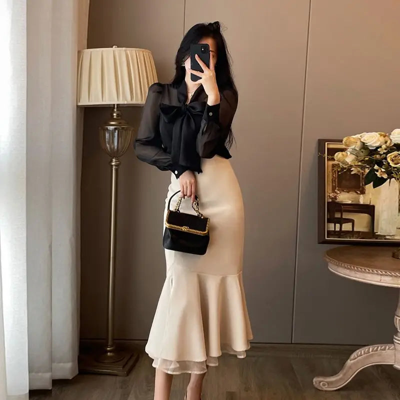 Daniela Solid Elegant Blouse