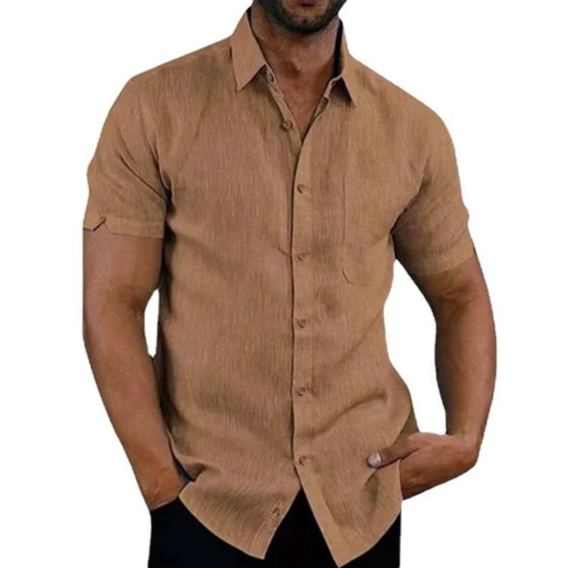 Summer Cotton Linen Shirt