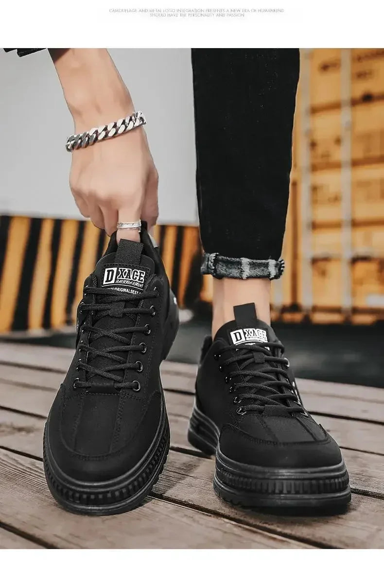 Men's shoes  new spring and autumn season breathable versatile casual trendy shoes men's work lightweight sports board shoes