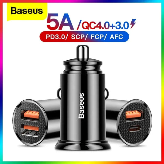 Fast Car Type C Charger For iPhone and Android Mobile Phone