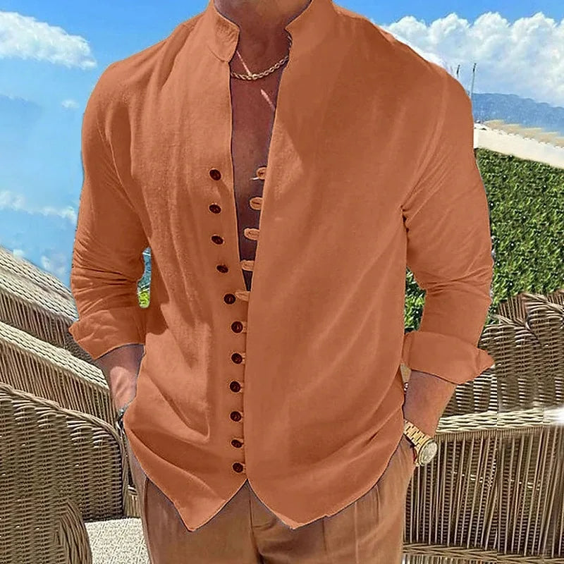 Casual Social Shirt Long Sleeve Dress Shirt