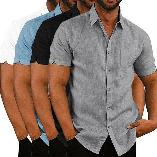 Summer Cotton Linen Shirt