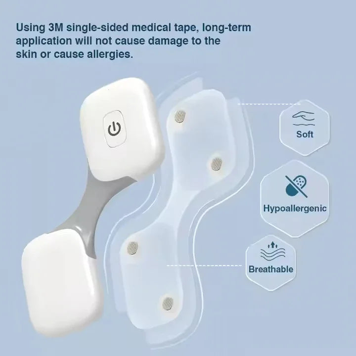 Portable Mobile Electrocardiograph, 24 Hour Wearable Wireless Cardiac EKG Monitor, Personal Heart Rate & ECG Recorder Machine