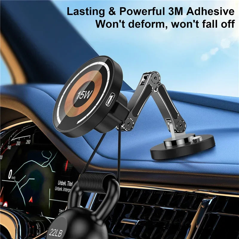 Magsafe Magnetic Car Wireless Charger Stand for iPhone 15 14 13 12