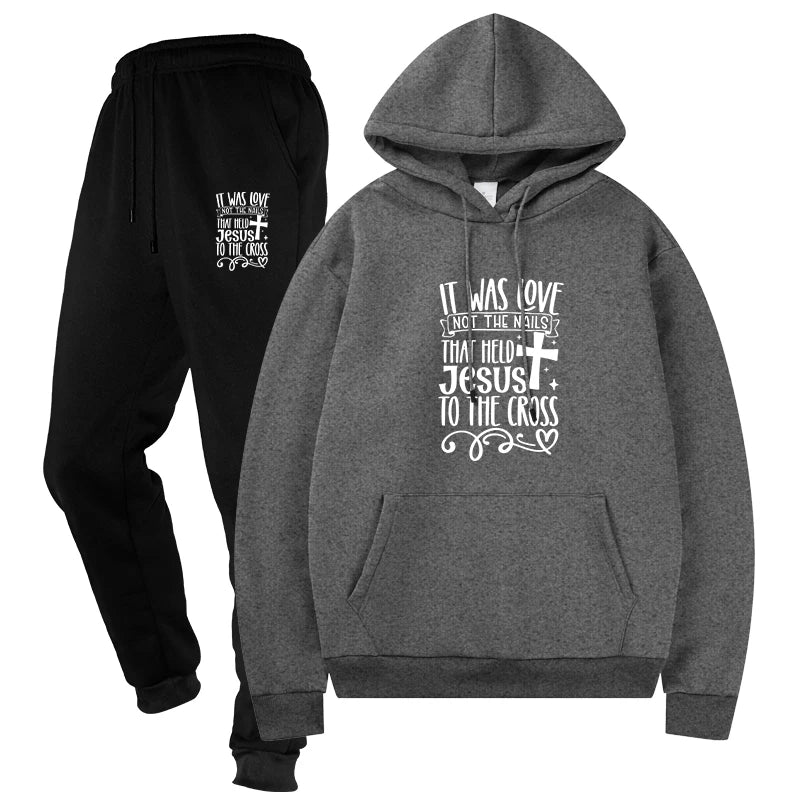 Two Piece Sets Sports Suits Hoodies + Pants