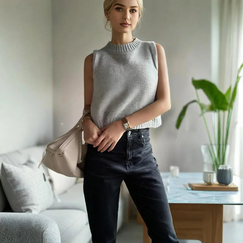 Ornova  Sleeveless Sweater Vest
