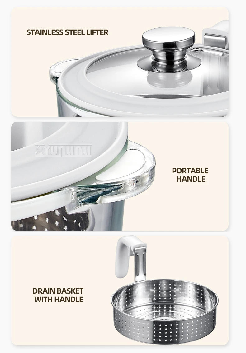 3L Rice Cooker Sugar Controlled Multi Cooker Household Intelligent Health Pot