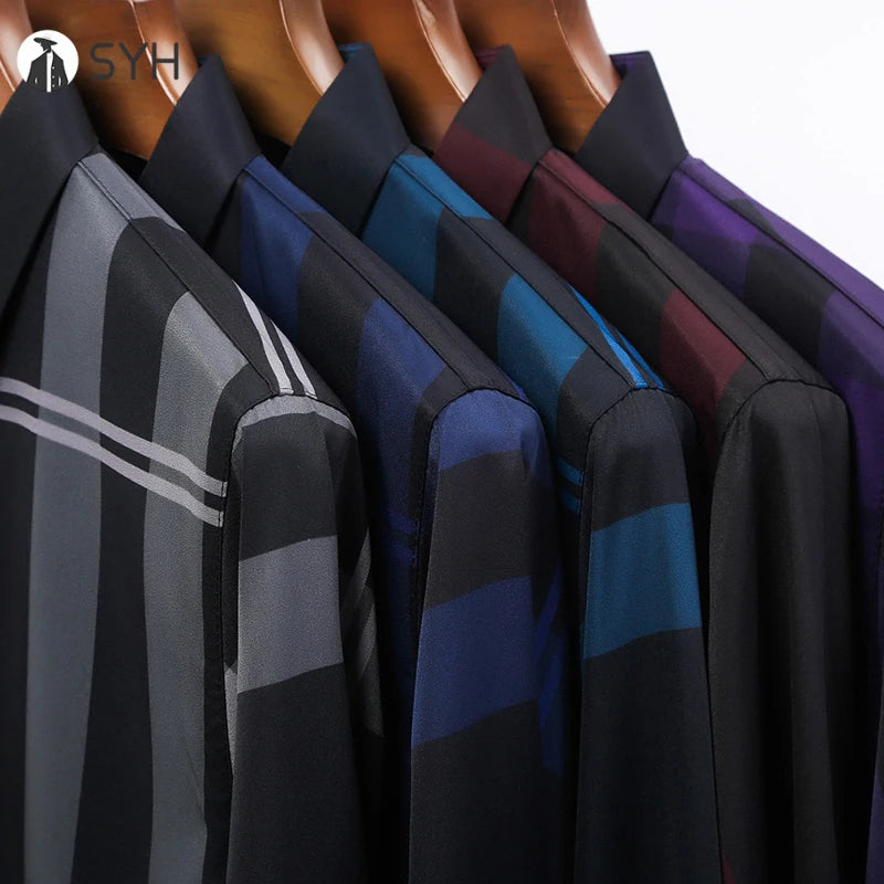 Casual Printed Long Sleeved Lapel Shirt