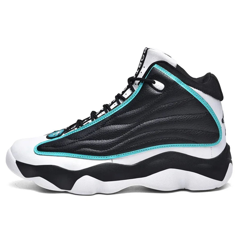 Original Boys’ High-Ankle Sneakers – Anti-Slip Basketball Trainers, Unisex Outdoor Sports Shoes, Plus Size 45, Performance Sneakers for Men & Women