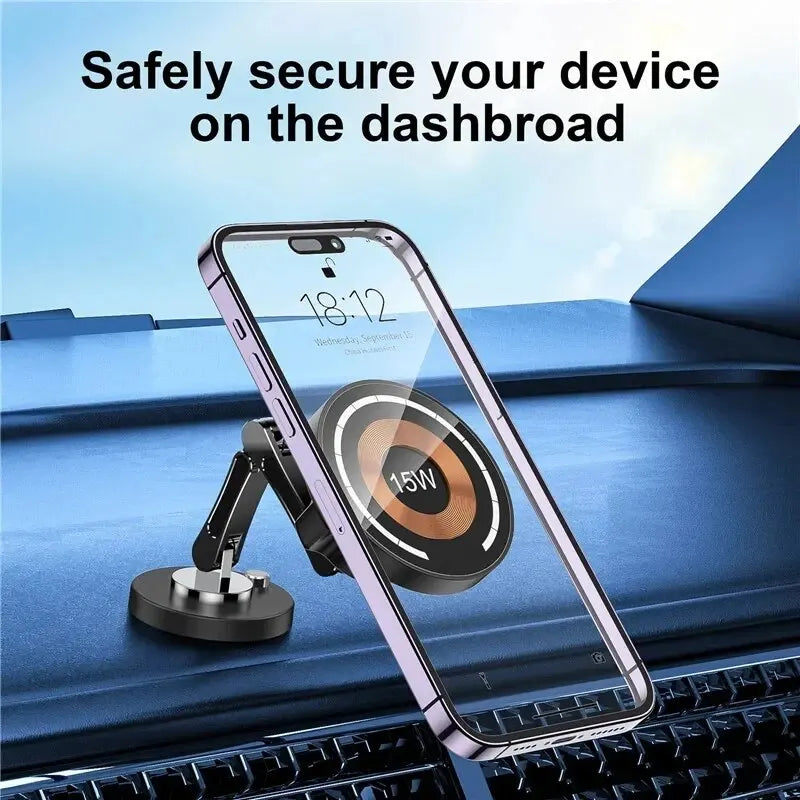 Magsafe Magnetic Car Wireless Charger Stand for iPhone 15 14 13 12