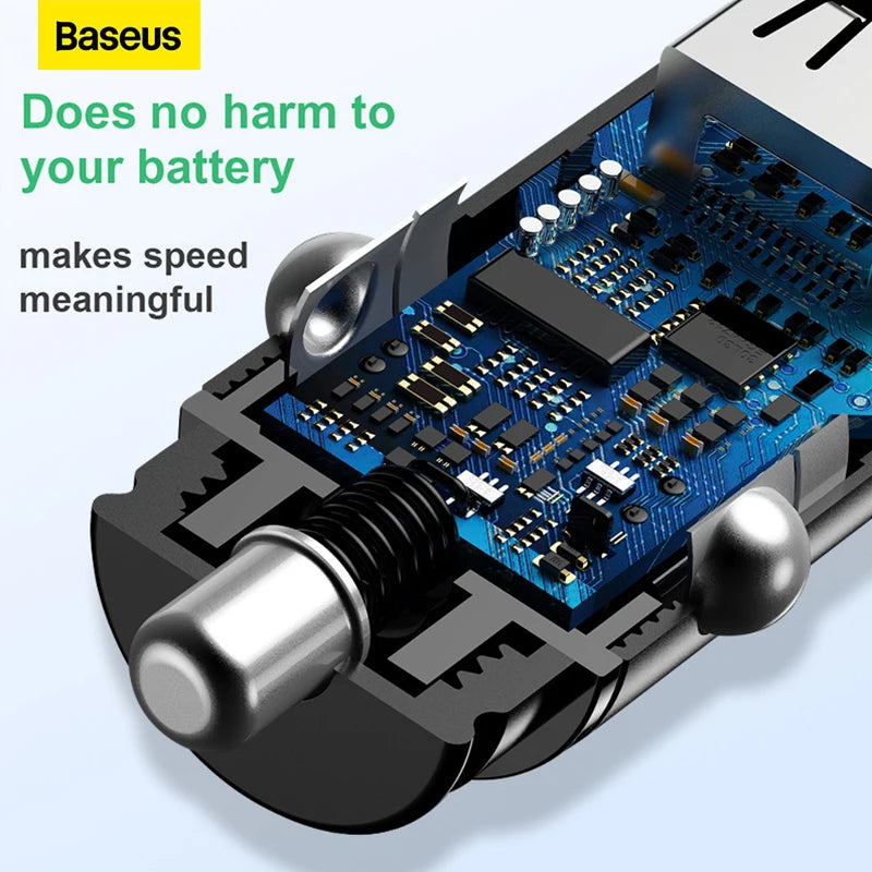 Fast Car Type C Charger For iPhone and Android Mobile Phone