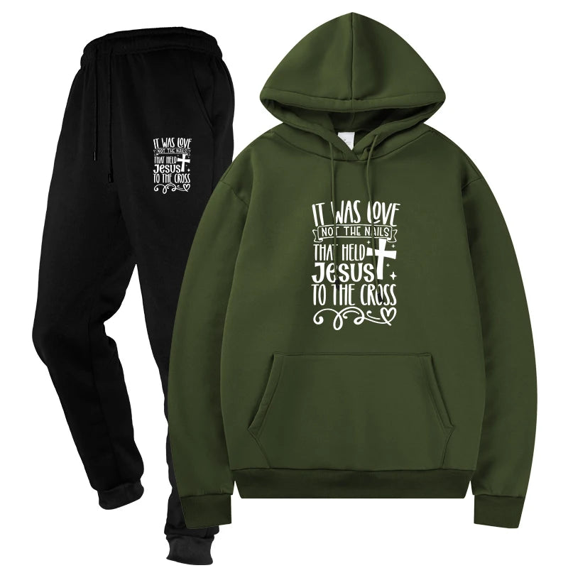 Two Piece Sets Sports Suits Hoodies + Pants
