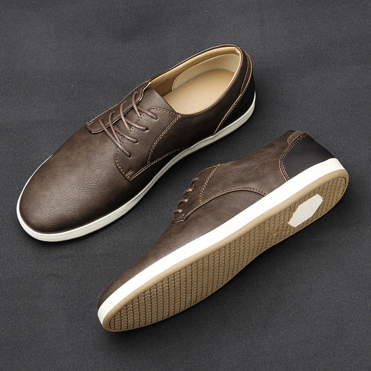 7-13 leathe casual shoes