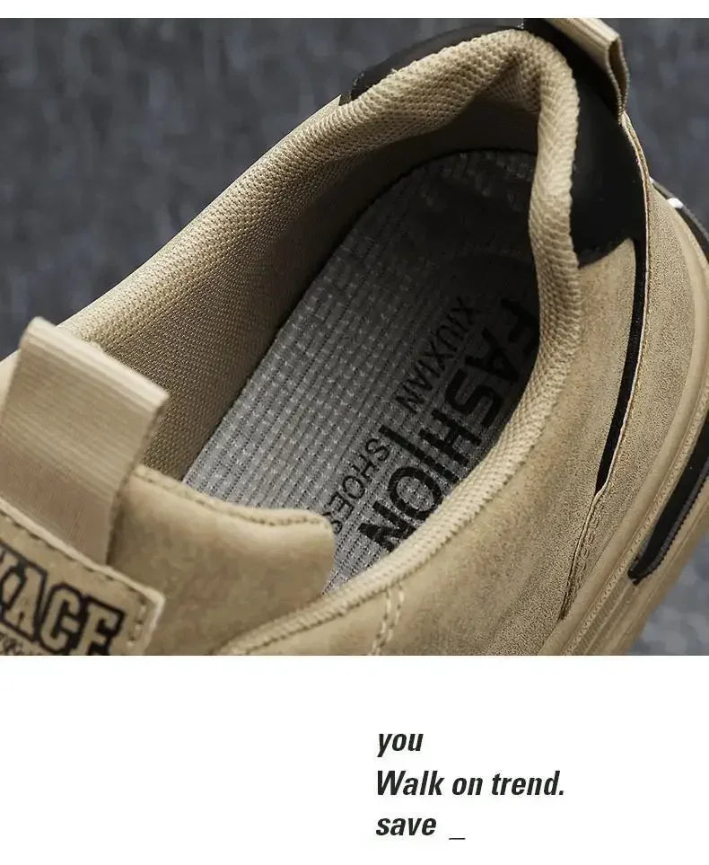Men's shoes  new spring and autumn season breathable versatile casual trendy shoes men's work lightweight sports board shoes
