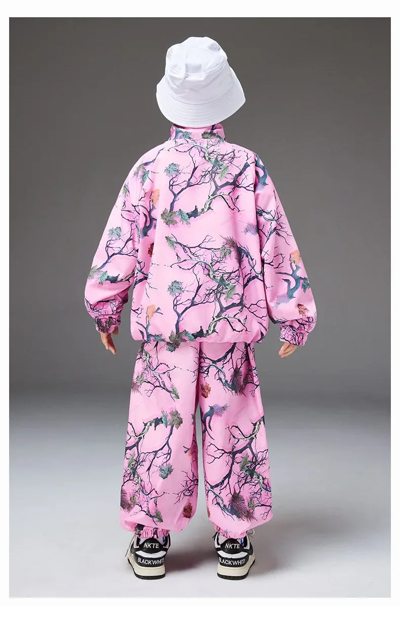 Teens’ Dance Performance Outfits – Fashion Printing Catwalk Costumes & Casual Suits for Boys & Girls, Ages 6-16