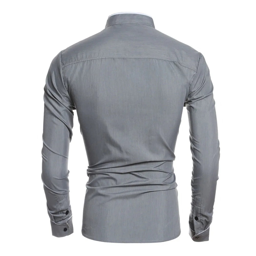 Luxury Casual Slim Fit Shirt Long Sleeve