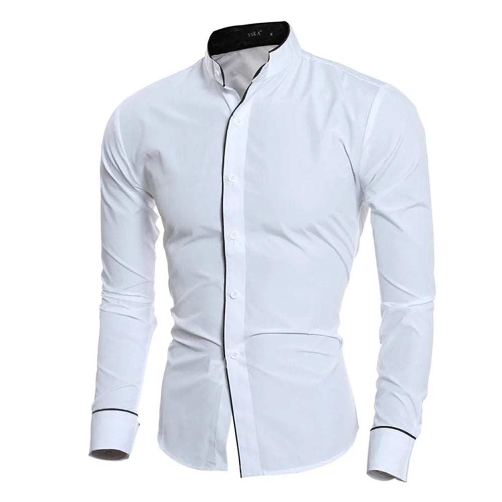 Luxury Casual Slim Fit Shirt Long Sleeve