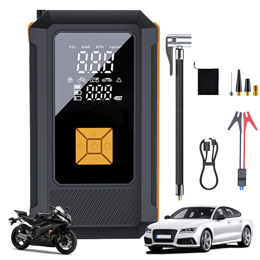 Air Compressor with Jump Starter