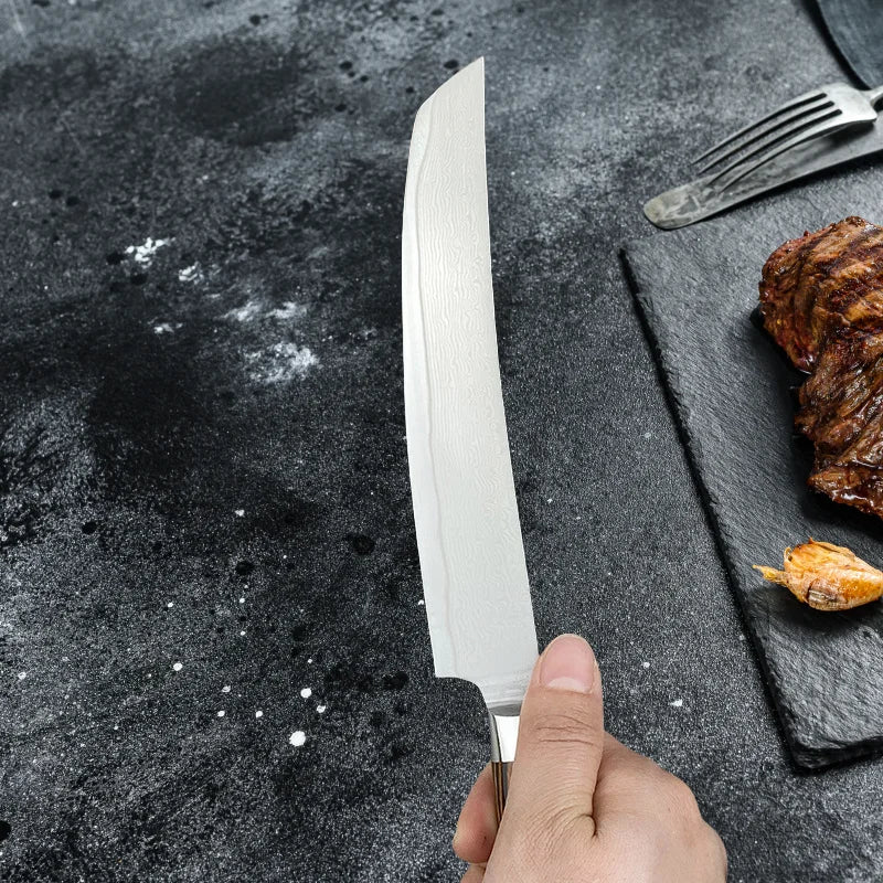 Damascus Steel Chef Knife Butcher Meat Cleaver Boning Barbecue Slicing Kiritsuke Knife Sushi Knife