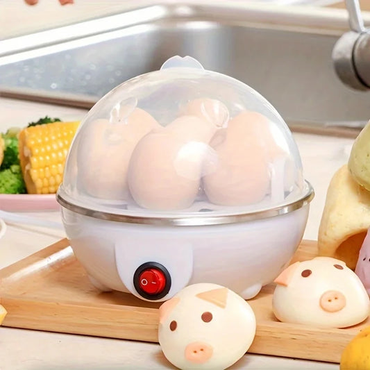 7 Egg Cooker Automatic Power Off Home Multi-Functional Steamed Egg Custard Boiled Egg Machine Breakfast Artifact