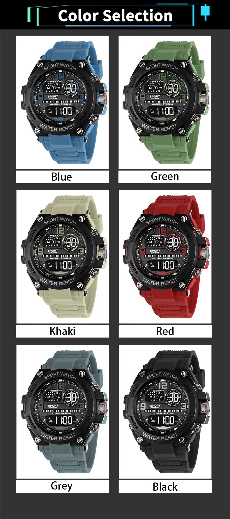 Brovania Top Luxury Electronic Watch for Men