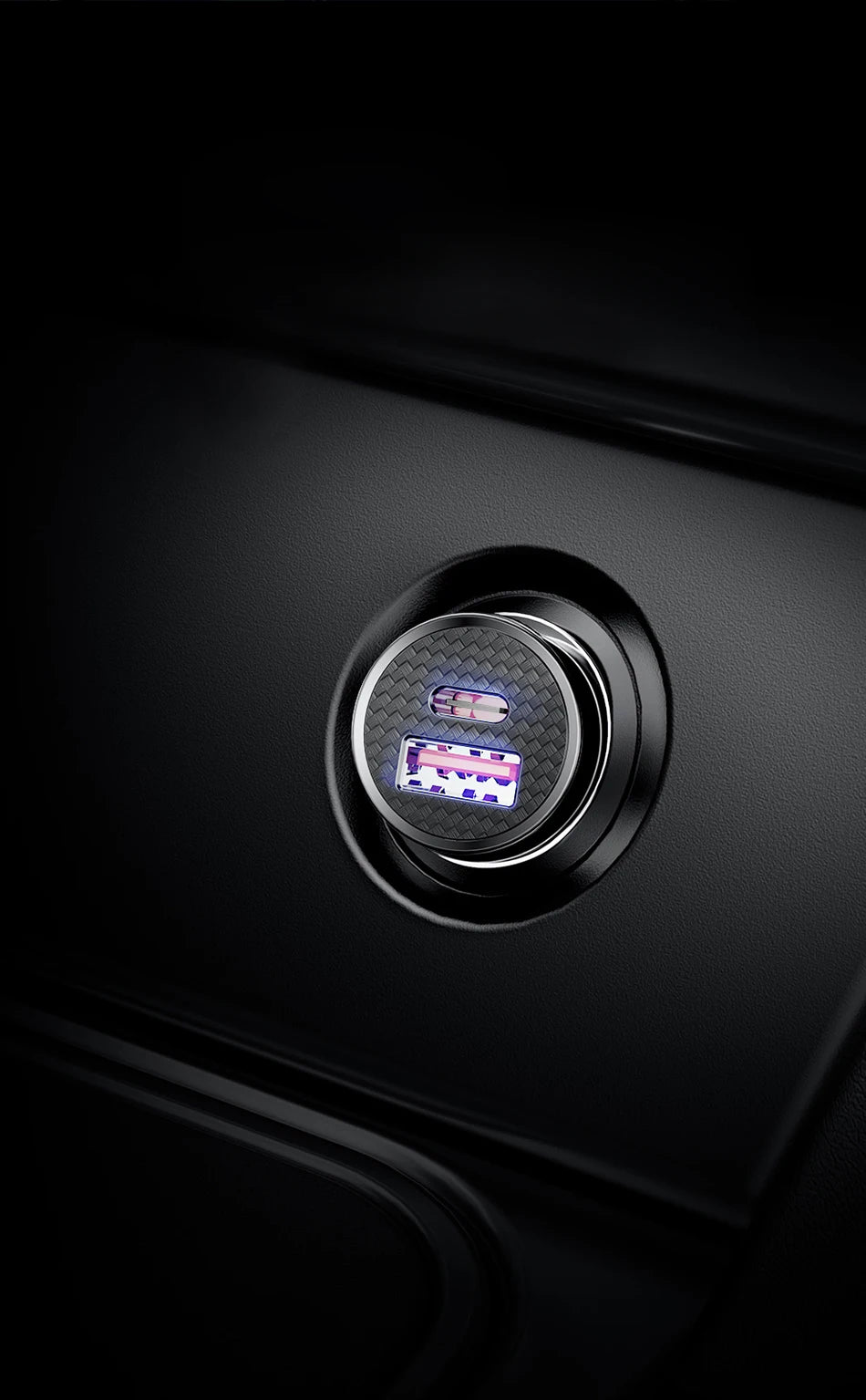 Fast Car Type C Charger For iPhone and Android Mobile Phone