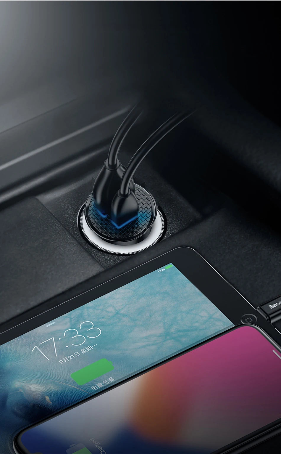 Fast Car Type C Charger For iPhone and Android Mobile Phone